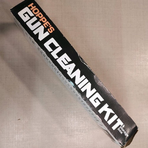 Gun cleaning kit used with storage box