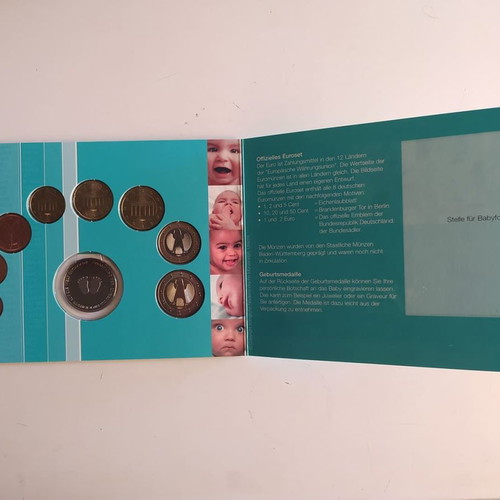 Germany 2002 euro coin set baby special edition new