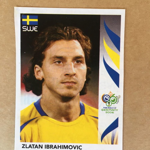 Panini sticker Germany 2006 (Ibrahimovic) used, cut from album