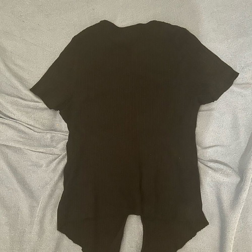 Bershka tied top black like new, size S