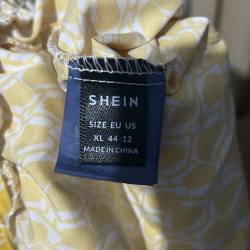 Shein lemon yellow fitted jumpsuit XL like new