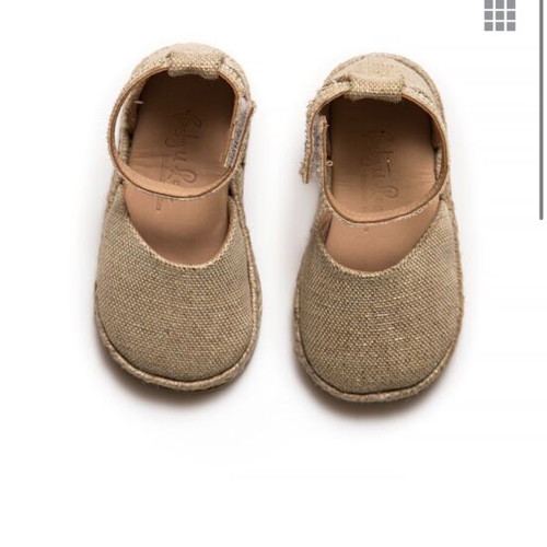 Espadrilles handmade Baby u Rock like new, golden