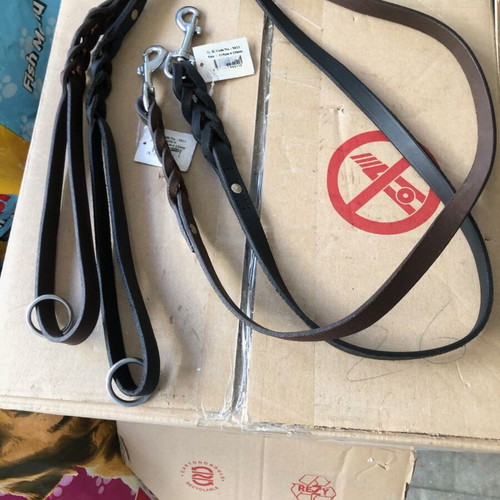 Pet Camelot Leather Leash Wax/Oil 15mm x 125cm new