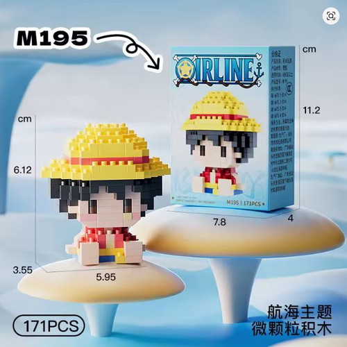 One Piece Monkey D Luffy building block set, 171 pieces