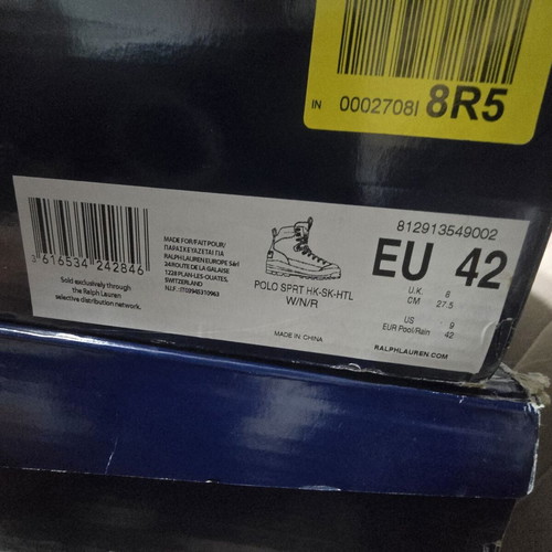 Polo Ralph Lauren Polo Sprt HK-SK HTL boots size 42, white