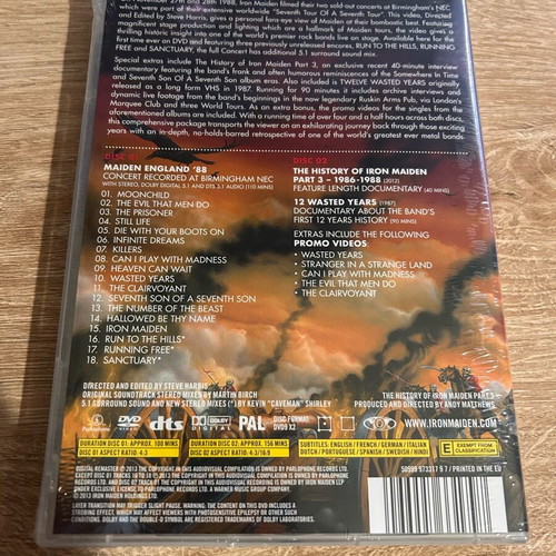 Iron Maiden Maiden England DVD new, metal