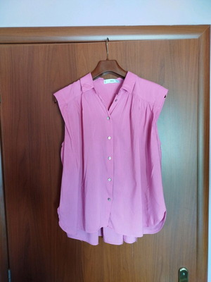 Mango sleeveless shirt S pink like new