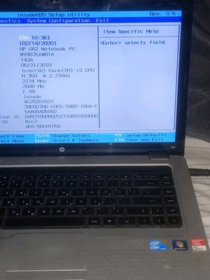 Laptop HP G62 σαν καινούργιο χωρίς σκληρό δίσκο και μπαταρία