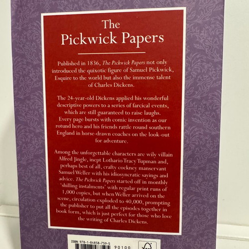 The Pickwick Papers by Charles Dickens like new, English