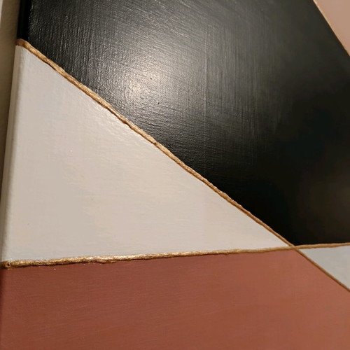 Set of two acrylic paintings on canvas new