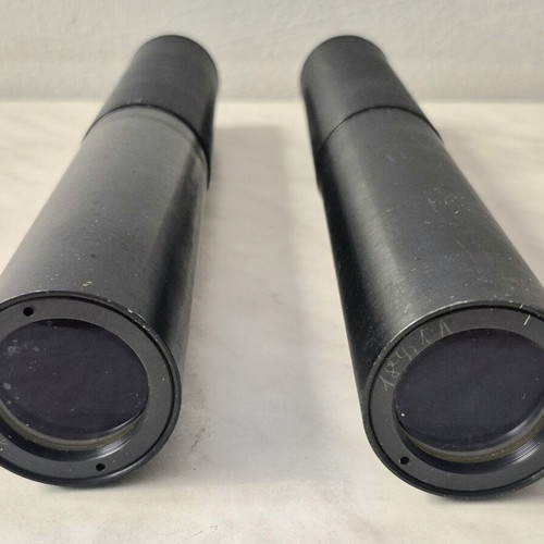 Set of 2 large optical tubes for surveying equipment
