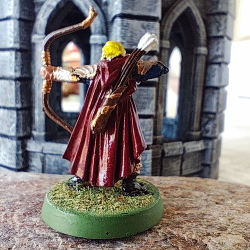 Lord of the Rings Haldir metal miniature handpainted, used