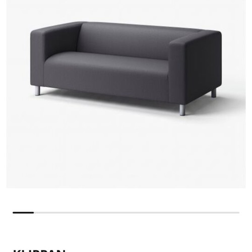 Kaplan sofa like new with 2 covers white and blue