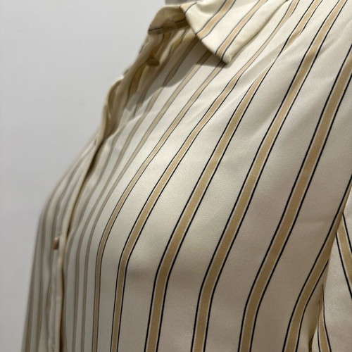 Zara shirt with unique sleeve like new, beige, size L