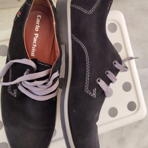 Carlo Pachini women's suede pumps size 39 used, black and grey