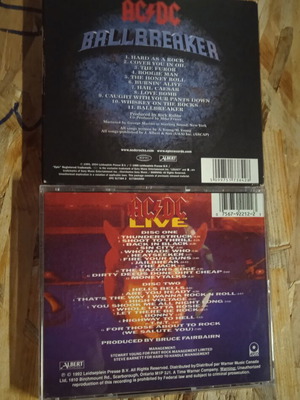 AC/DC Ballbreaker 1995 digipack CD + AC/DC Live 1992 2CD