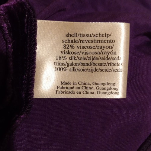 Laura Ashley purple skirt UK 14, viscose and silk