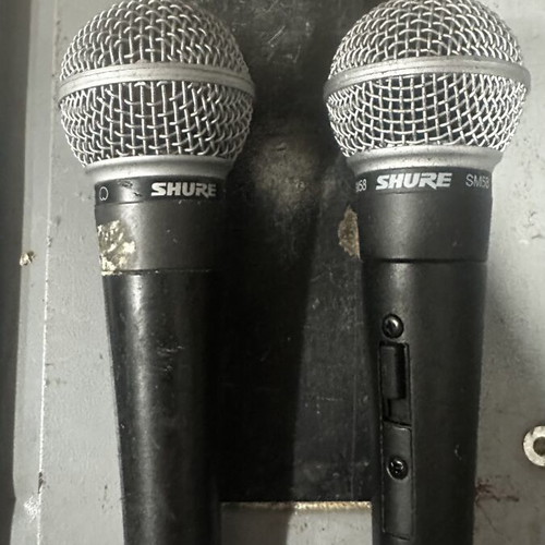 Shure SM58 microphones used, pack of 2