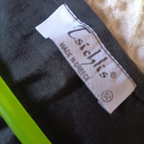 Black linen sleeveless dress size 52, like new
