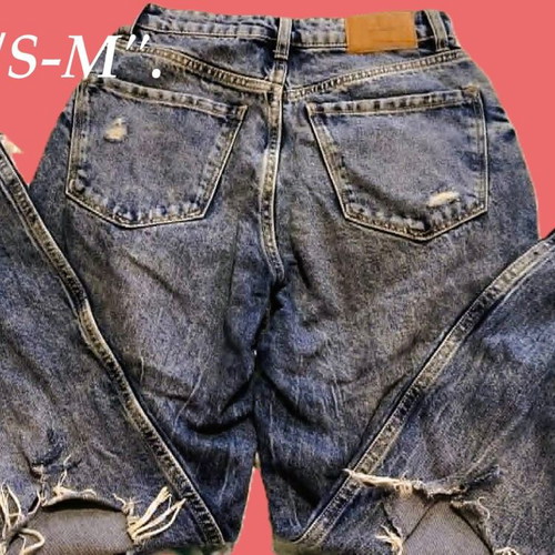 Bershka jeans like new, blue, sizes 36 and 38