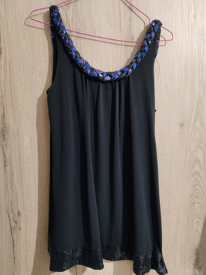 Μπλουζοφόρεμα Online μεταχειρισμένο, κοντό με πούλιες, μέγεθος M-L