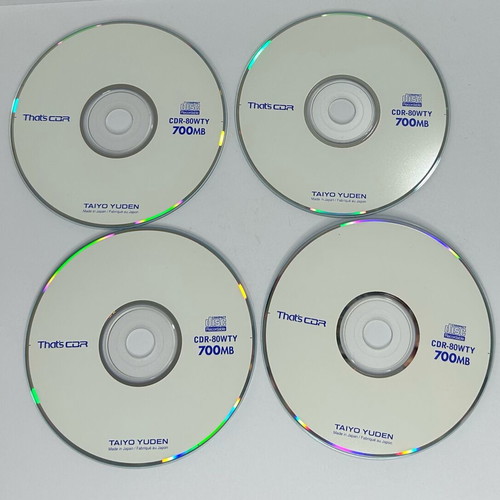TDK DVD-R and Taiyo Yuden CDR pack like new, 5 and 9 pieces
