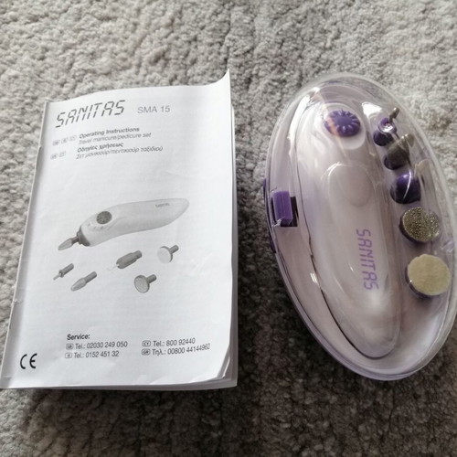 Sanitas travel manicure pedicure set like new
