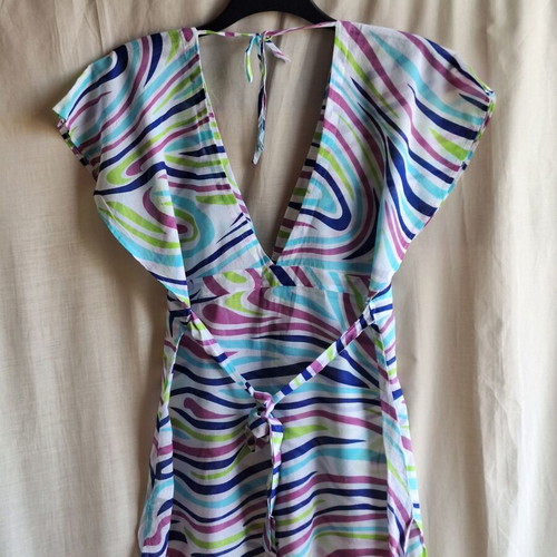 Marks & Spencer Large Abstract Colorful Beach Tunic Top like new
