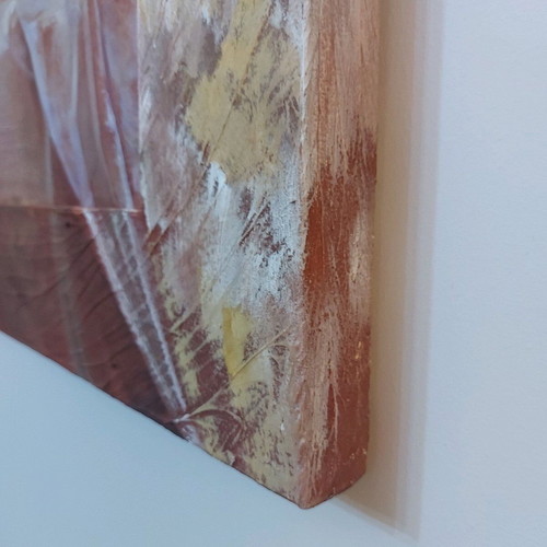 Canvas painting 60×140 like new with embossed frame