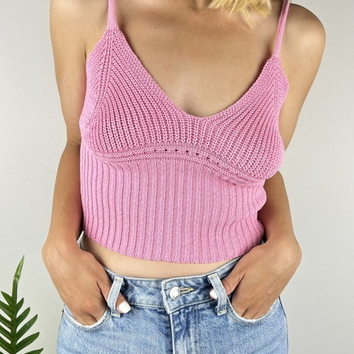 Women's knitted tops in 7 colors, sizes XS to M
