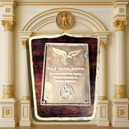 Bronze Plaque Award from Norwegian Air Command General used
