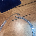 Swarovski necklace like new, gray
