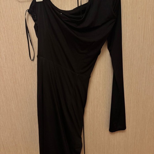 Black short dress Vassia Kostara new, size Medium