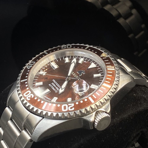 Carucci Calabria automatic diver watch like new, brown dial