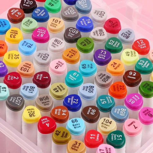Double-sided painting markers new set of 80 pieces