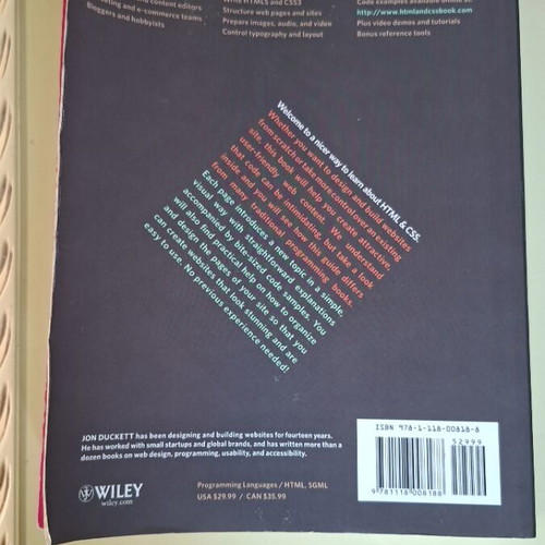 HTML & CSS book used by Jon Duckett