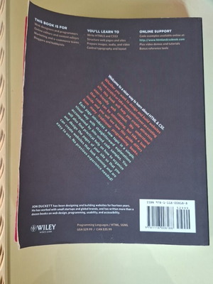 HTML & CSS book used by Jon Duckett