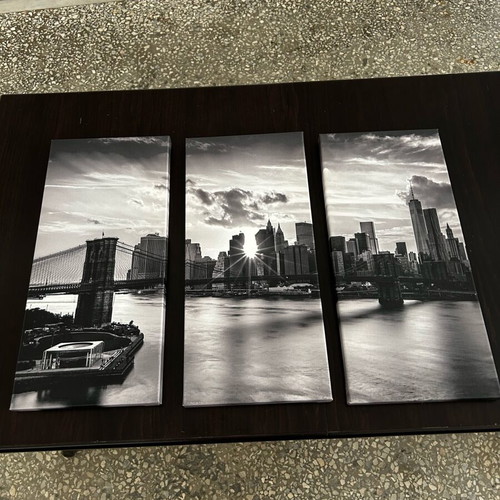 Triptych canvas painting new