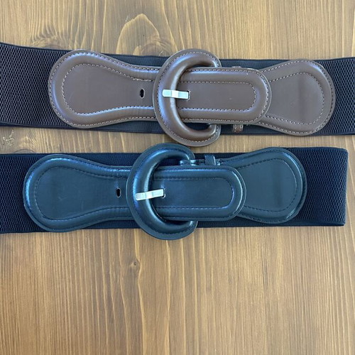 Zara belts set size M, like new, black and brown elastic