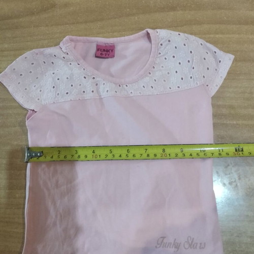 Girls' T-shirts used, pack of 5 for ages 2-3 years