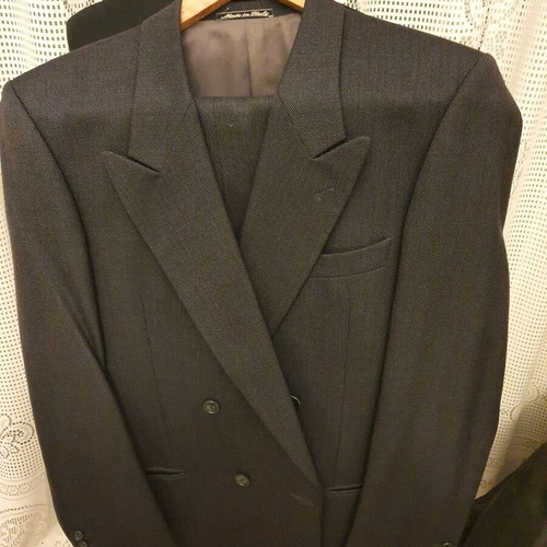 Armani Exchange suit like new with velvet texture