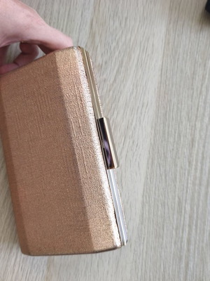 Clutch bag, pink gold, handheld