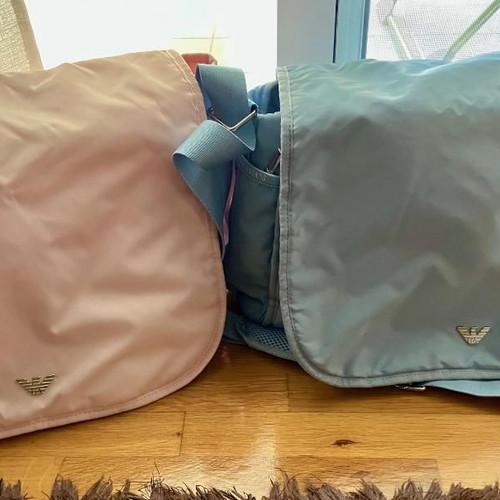 Baby Changing Bags Baby Blue and Baby Pink like new