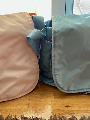 Baby Changing Bags Baby Blue and Baby Pink like new