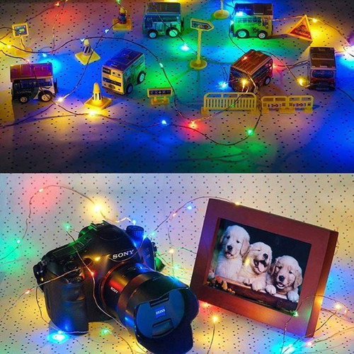 Decorative LED lights 20 pcs 1.9m pastel multicolor new