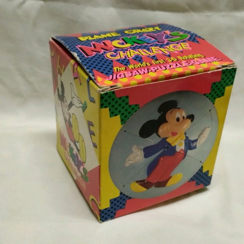 Vintage spherical Rubik's-type puzzle "Mickey's Challenge" like new, 90s