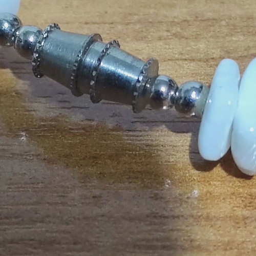 Set Necklace and Bracelet from White Shells like New