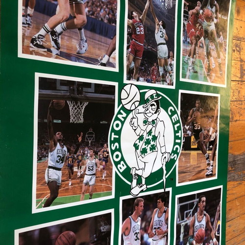 Boston Celtics 1990 poster used, authentic Starline 56x86cm