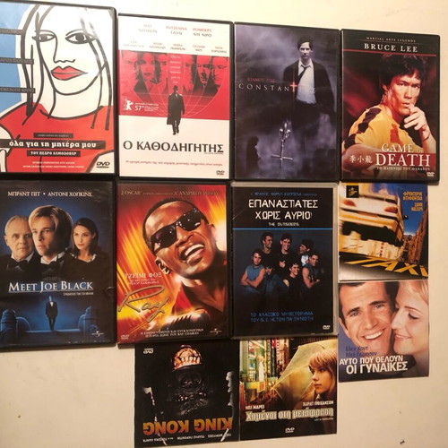 Large DVD collection used with over 100 movies