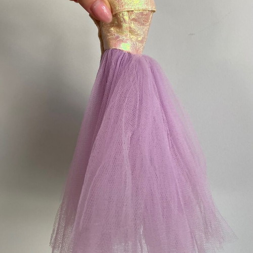 Vintage Puff Dress for Bibi-Bo doll used